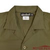 フリーホイーラーズ (FREEWHEELERS) -BUCKET HEAD- Brucie SHORT SLEEVE SHIRT 1960s~ STYLE WORK SHIRT Vintage Style Hard Twist Yarn Higt Density Gabardine DARK OLIVE メカニックシャツ 半袖プリントシャツ ワークシャツ 2523008