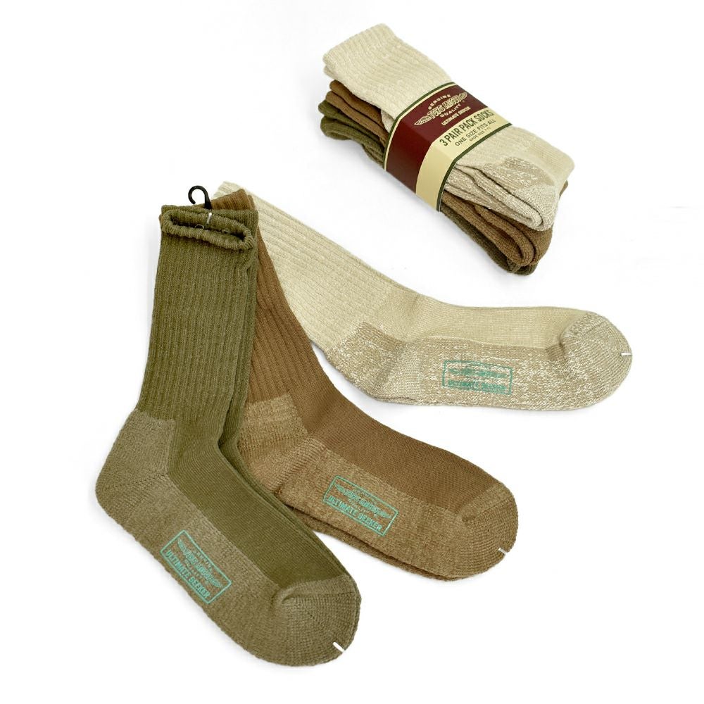 トイズマッコイ(TOYS McCOY)3-PACK BOOTS SOCKS ブーツソックス 3足セット TMA2518