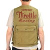 フリーホイーラーズ (FREEWHEELERS)FREEWHEELERS SPEED DIVISION -Throttle Racing- SUPPORT CREW SPEED ENGINEER SLEEVELESS COAT KHAKI コットンベスト アビエイターベスト 2521009