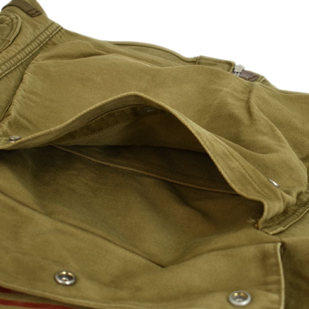 フリーホイーラーズ (FREEWHEELERS)FREEWHEELERS SPEED DIVISION -Throttle Racing- SUPPORT CREW SPEED ENGINEER SLEEVELESS COAT KHAKI コットンベスト アビエイターベスト 2521009