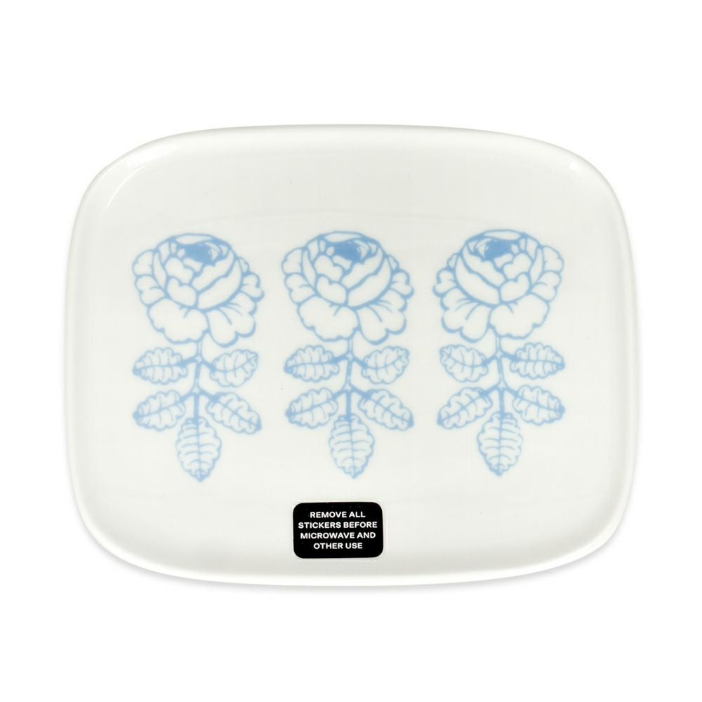 マリメッコ (marimekko) Vihkiruusu プレート 12×15cm 食器 ギフト ヴィヒキルース ウエディングローズ プレート お皿 52259-4-74791 52259474791