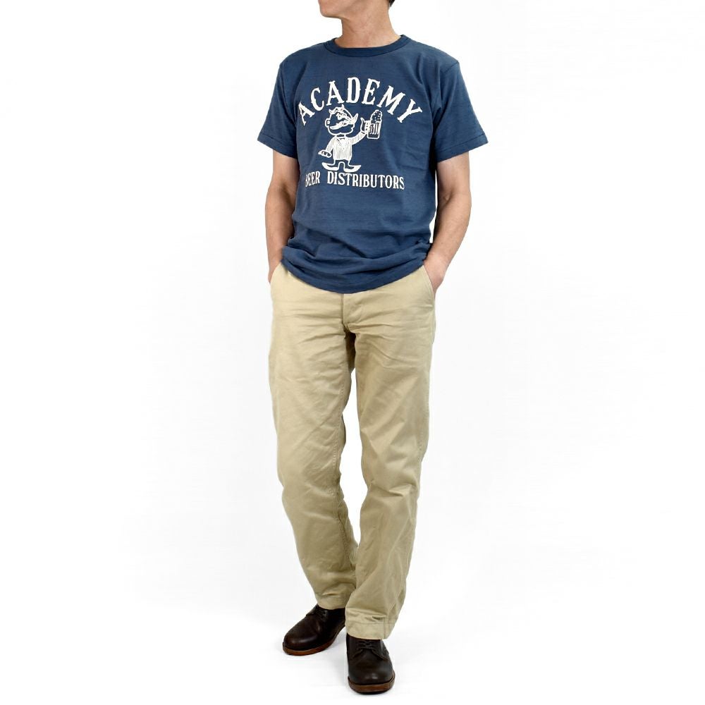 JOHN GLUCKOW (ジョングラッコー) Lot JG-CS06 Academy Beer Distributors T 半袖プリントTシャツ