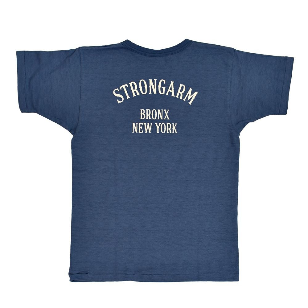 JOHN GLUCKOW (ジョングラッコー) Lot JG-CS06 Academy Beer Distributors T 半袖プリントTシャツ フェードブルー