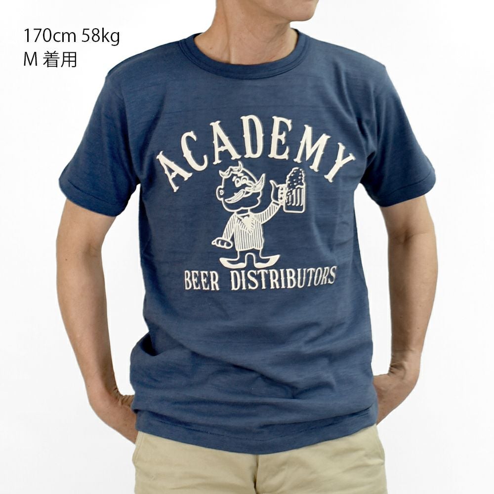 JOHN GLUCKOW (ジョングラッコー) Lot JG-CS06 Academy Beer Distributors T 半袖プリントTシャツ