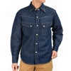 デラックスウエア (DELUXEWARE) SADDLE MASTER 長袖シャツ ウエスタンデニムシャツ リネンデニム 7500