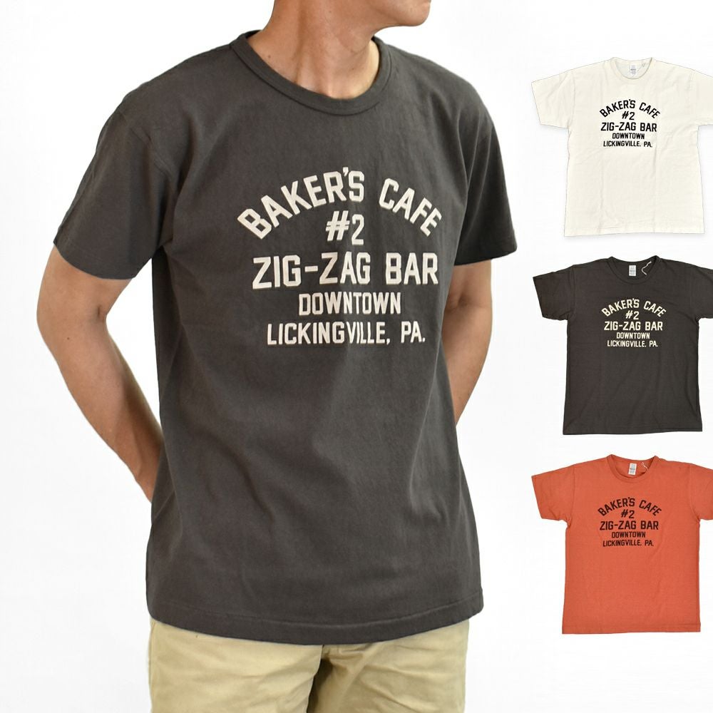 ウエアハウス (WAREHOUSE) Lot 4064 ZIG-ZAG BAR 半袖プリントTシャツ