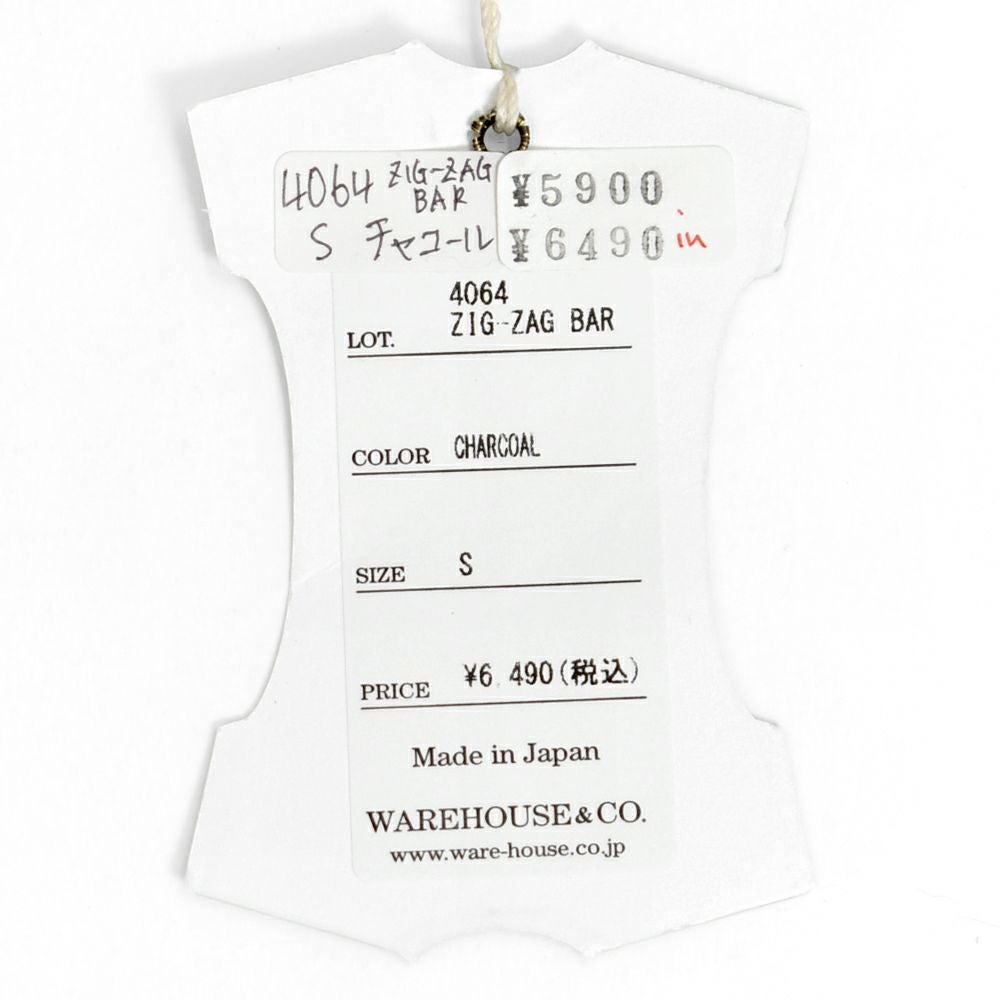 ウエアハウス (WAREHOUSE) Lot 4064 ZIG-ZAG BAR 半袖プリントTシャツ セコハン 4064