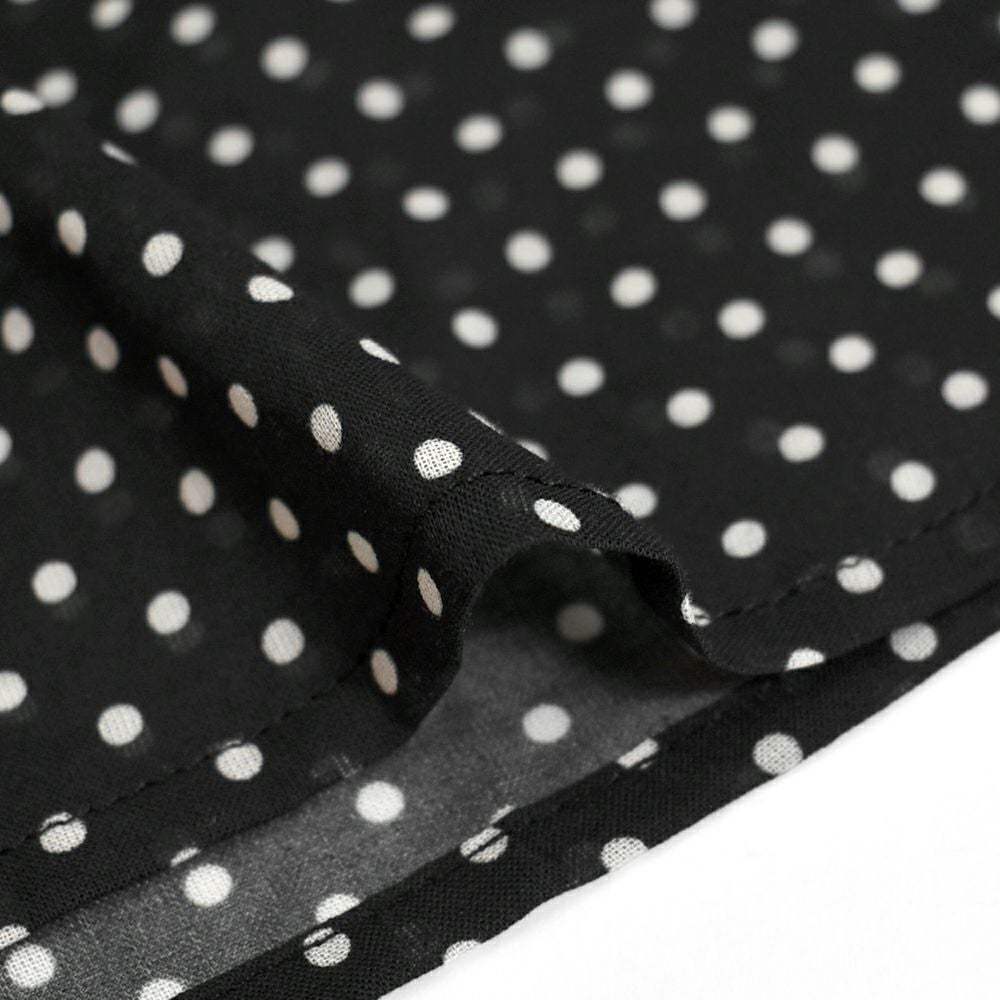 ポンデシャロン (PONT DE CHALONS) ドットptアシメフリルブラウス