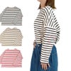 ポンデシャロン (PONT DE CHALONS) ハートパッチボーダーT 長袖Tシャツ ワイドTシャツ 22615612