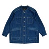 カフェッティ (Cafetty) ロングカバーオール デニムジャケット ノーカラージャケット CF-7194 R5.濃色USED