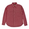 コリンボ (COLIMBO) BUTTE WORK SHIRT "HEATHER CHAMBRAY" ビュート ワークシャツ 長袖シャンブレーシャツ 杢シャン ZA-0309 02.Red