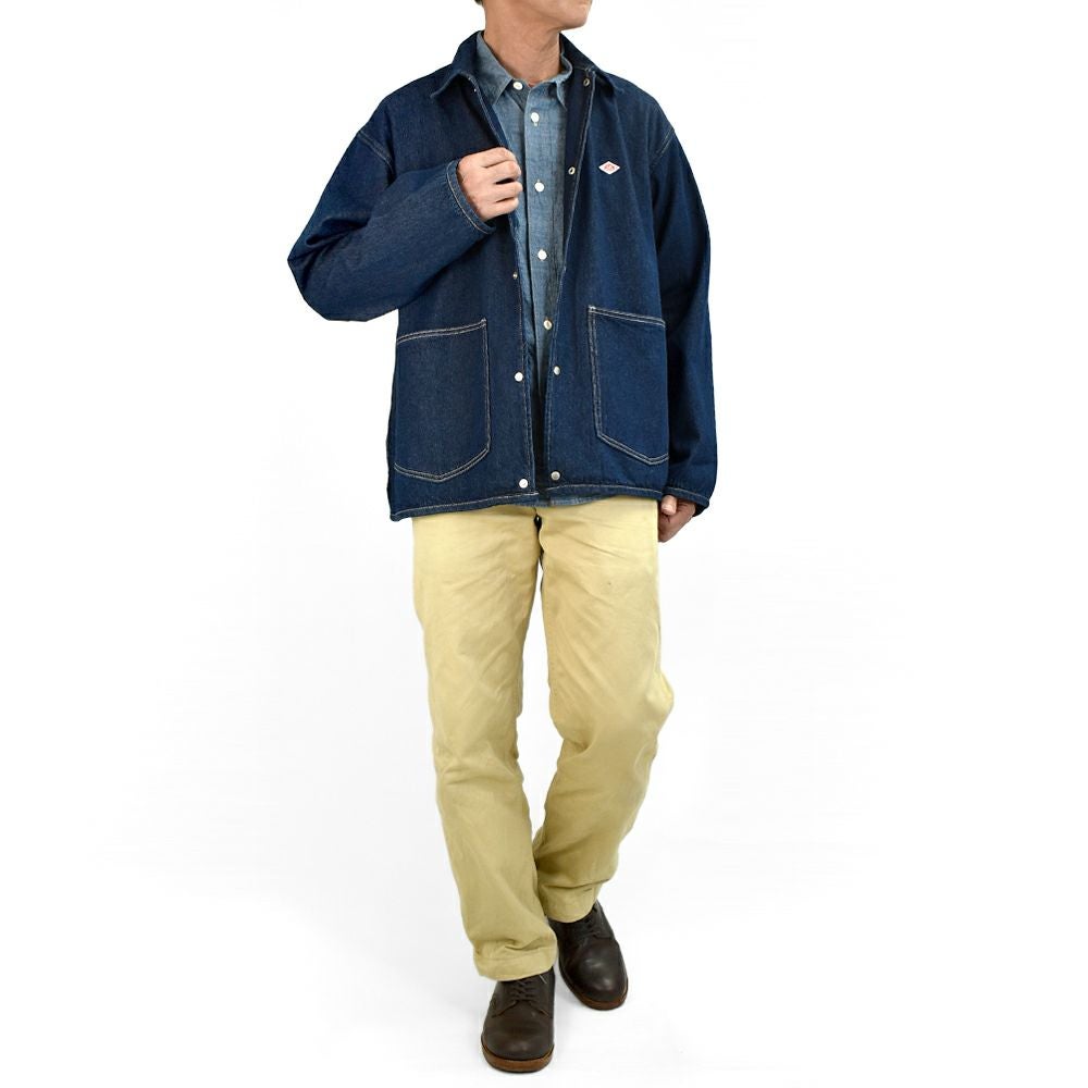 ダントン (DANTON) MEN'S DENIM SHIRT JACKET COVERALL SHIRT デニムジャケット カバーオール DT-B0400DNS