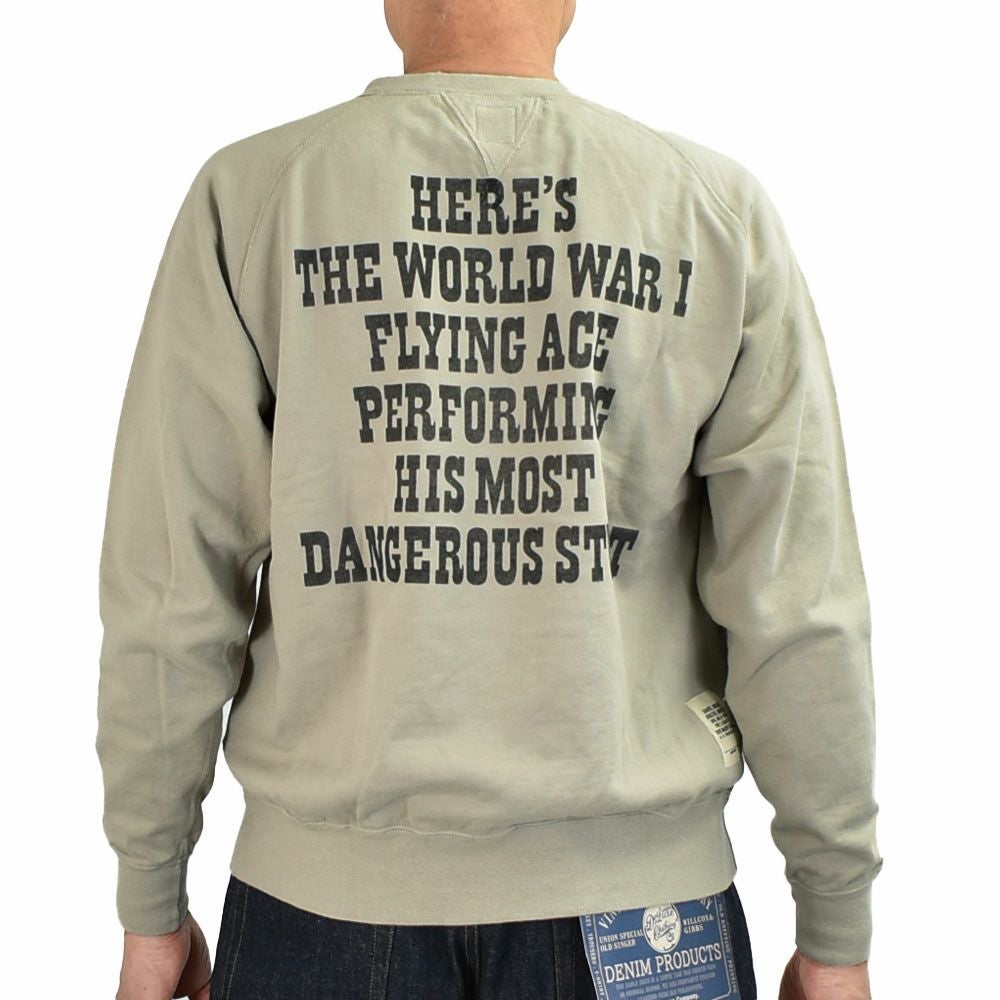 トイズマッコイ (TOYS McCOY) GARMENT DYING SWEAT SHIRT SNOOPY -U.S.A.F. FLYING ACE- 長袖プリントスウェットシャツ スヌーピー TMC2550