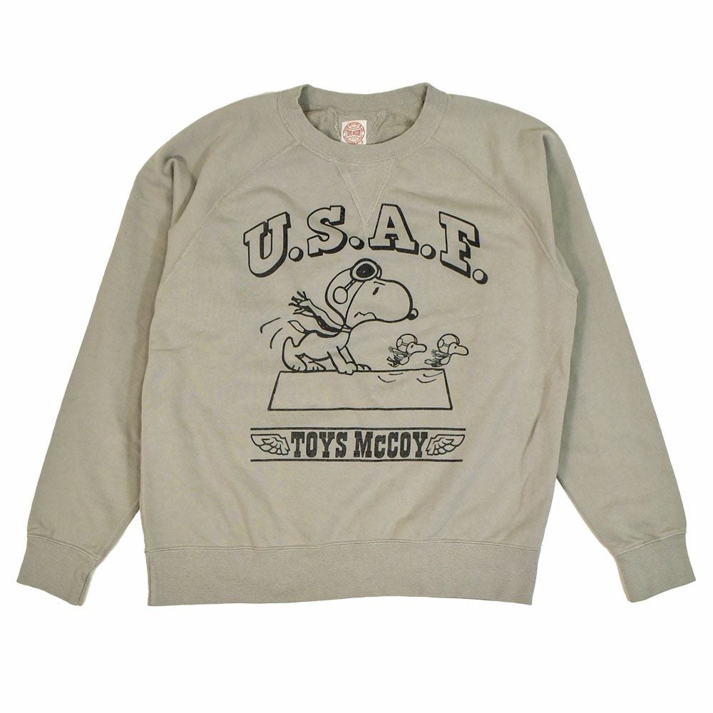 トイズマッコイ (TOYS McCOY) GARMENT DYING SWEAT SHIRT SNOOPY -U.S.A.F. FLYING ACE- 長袖プリントスウェットシャツ スヌーピー TMC2550 041.SAND