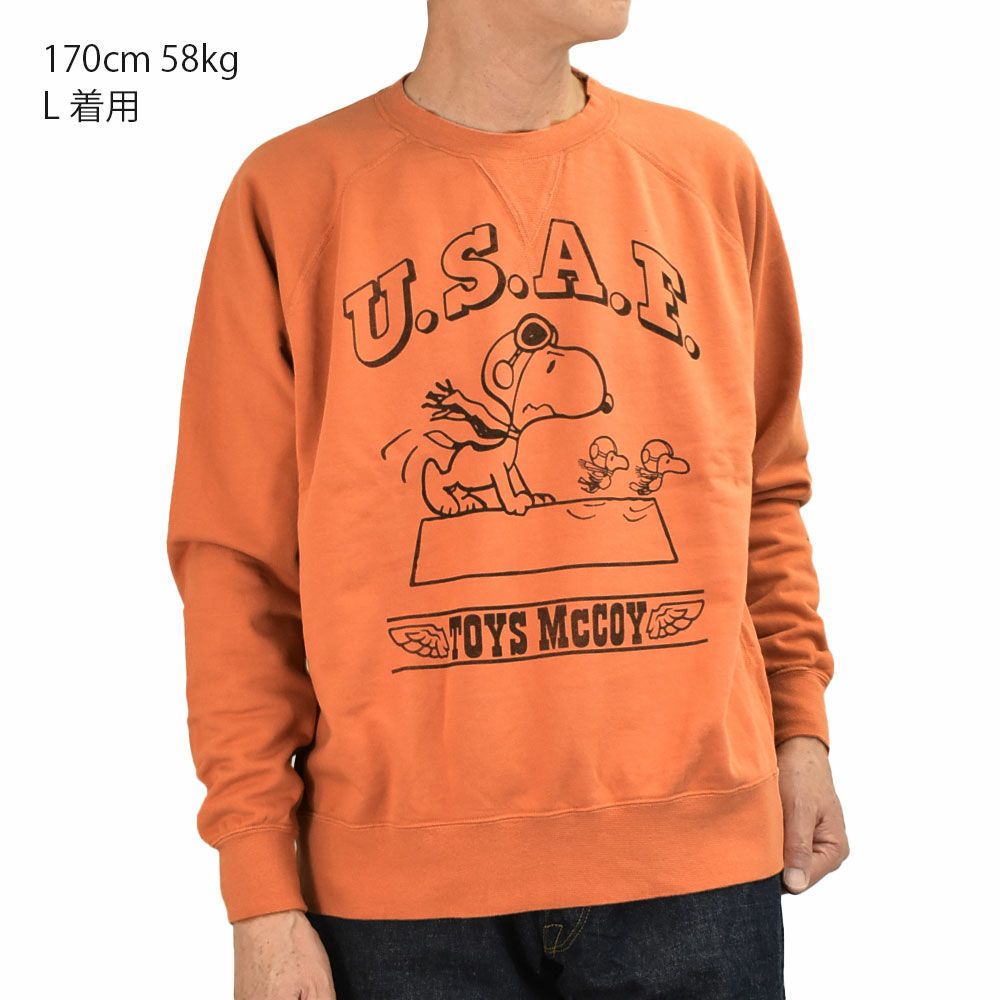 トイズマッコイ (TOYS McCOY) GARMENT DYING SWEAT SHIRT SNOOPY
