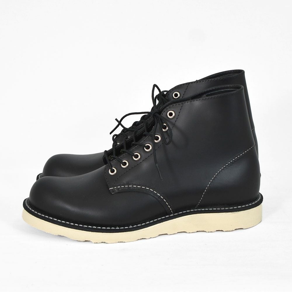 レッドウィング (RED WING) 6-INCH CLASSIC ROUND 6インチ クラシックラウンド ブラッククローム レザーワークブーツ 靴 8165