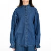 ケレン (KELEN) -SYNTH- FRILL DESIGN DENIM SHIRT 長袖フリルシャンブレーシャツ デニムシャツ LKL25FBL2253