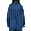 ケレン (KELEN) -SYNTH- FRILL DESIGN DENIM SHIRT 長袖フリルシャンブレーシャツ デニムシャツ LKL25FBL2253