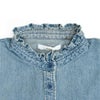 ケレン (KELEN) -SYNTH- FRILL DESIGN DENIM SHIRT 長袖フリルシャンブレーシャツ デニムシャツ LKL25FBL2253