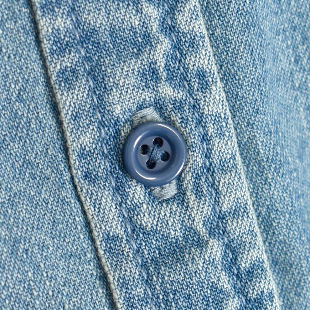 ケレン (KELEN) -SYNTH- FRILL DESIGN DENIM SHIRT 長袖フリルシャンブレーシャツ デニムシャツ LKL25FBL2253