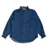 ケレン (KELEN) -SYNTH- FRILL DESIGN DENIM SHIRT 長袖フリルシャンブレーシャツ デニムシャツ LKL25FBL2253 BLUE