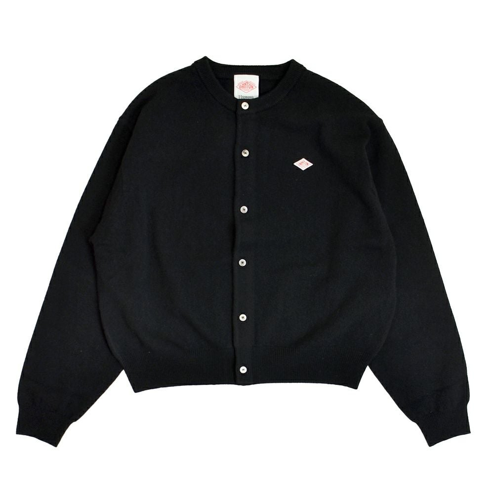 ダントン (DANTON) WOMEN'S LAMBSWOOL CREW NECK KNIT CARDIGAN 長袖