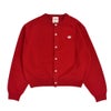 ダントン (DANTON) WOMEN'S LAMBSWOOL CREW NECK KNIT CARDIGAN 長袖ニットカーディガン DT-D0031LMW RED