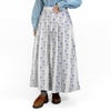 マーブルシュッド (marble SUD) flower language タックスカート 刺繍スカート 07FF073023