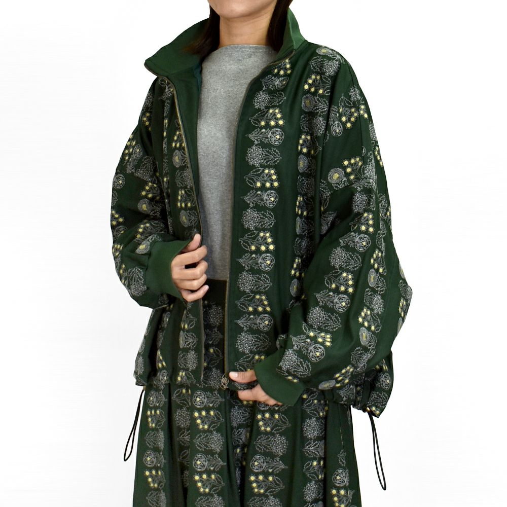 マーブルシュッド (marble SUD) flower language ジップブルゾン