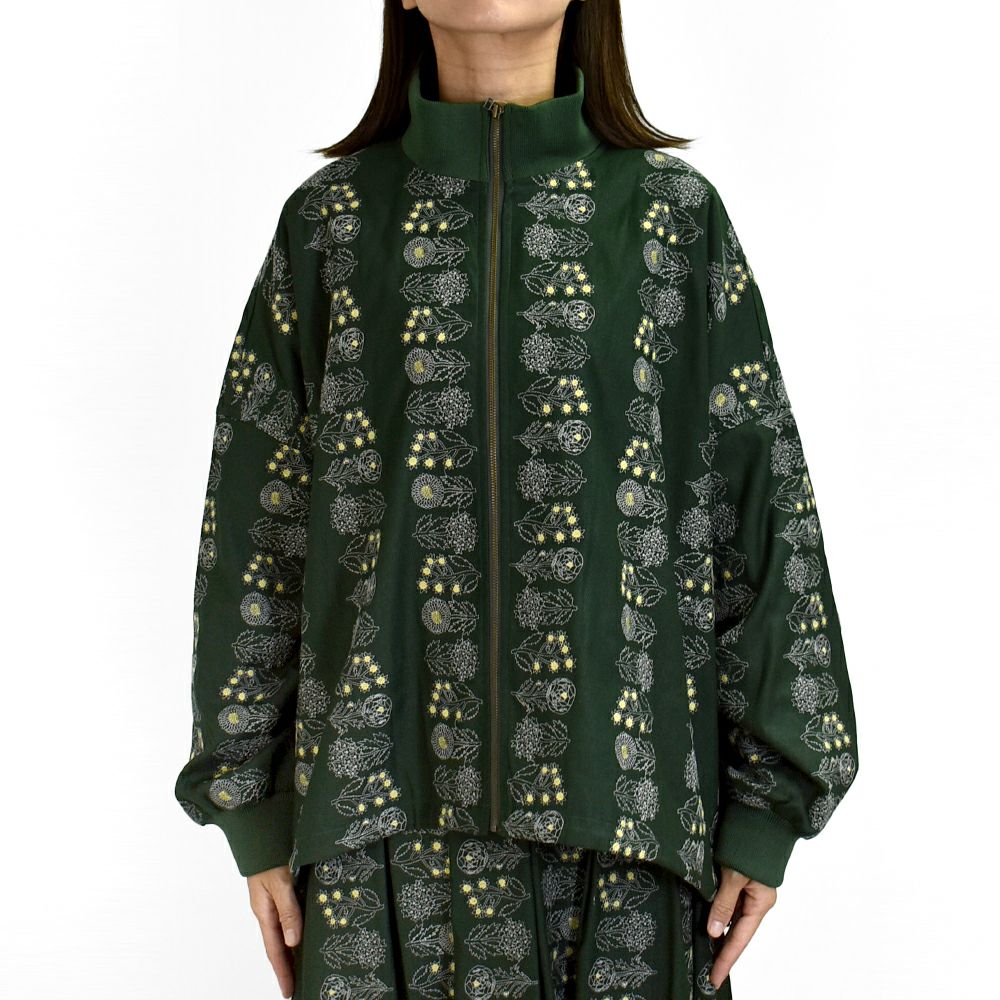 マーブルシュッド (marble SUD) flower language ジップブルゾン