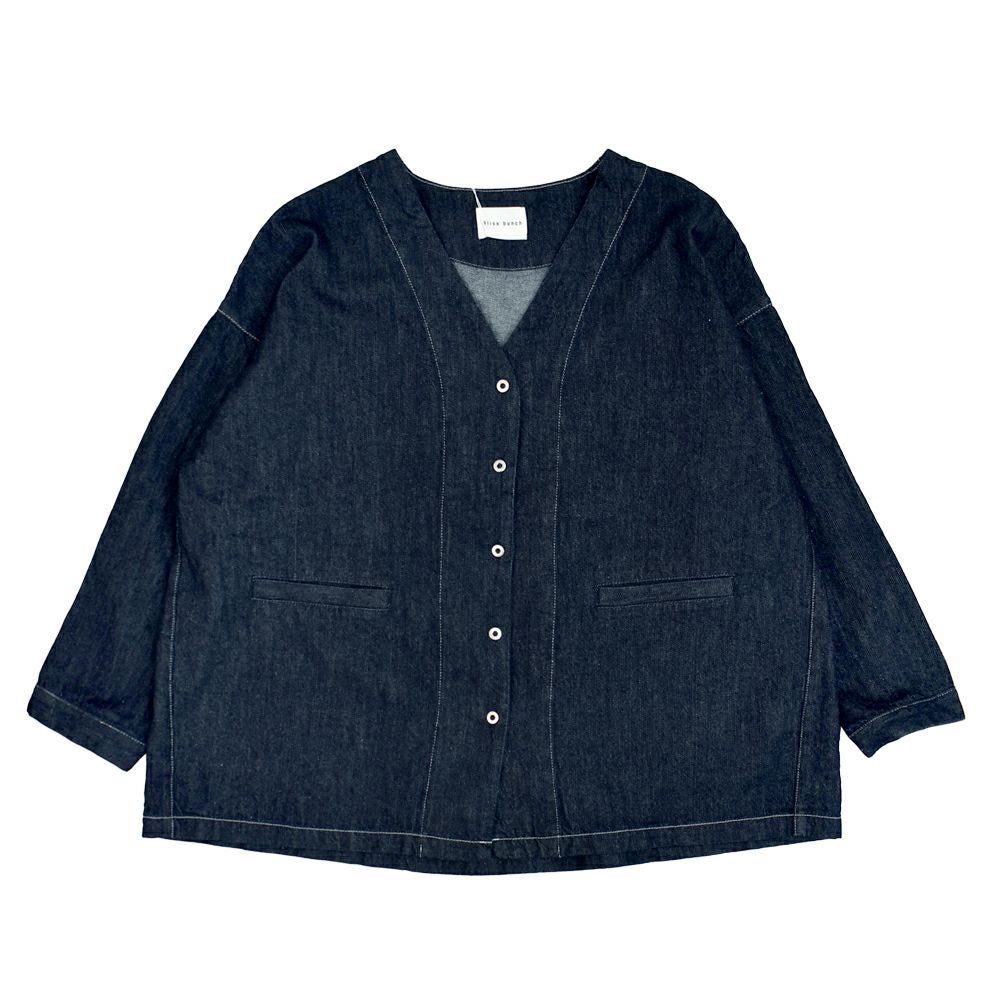 ブリスバンチ (Bliss bunch) ステッチ配色カバーオール デニムジャケット R758-329 2-1.D/INDIGO