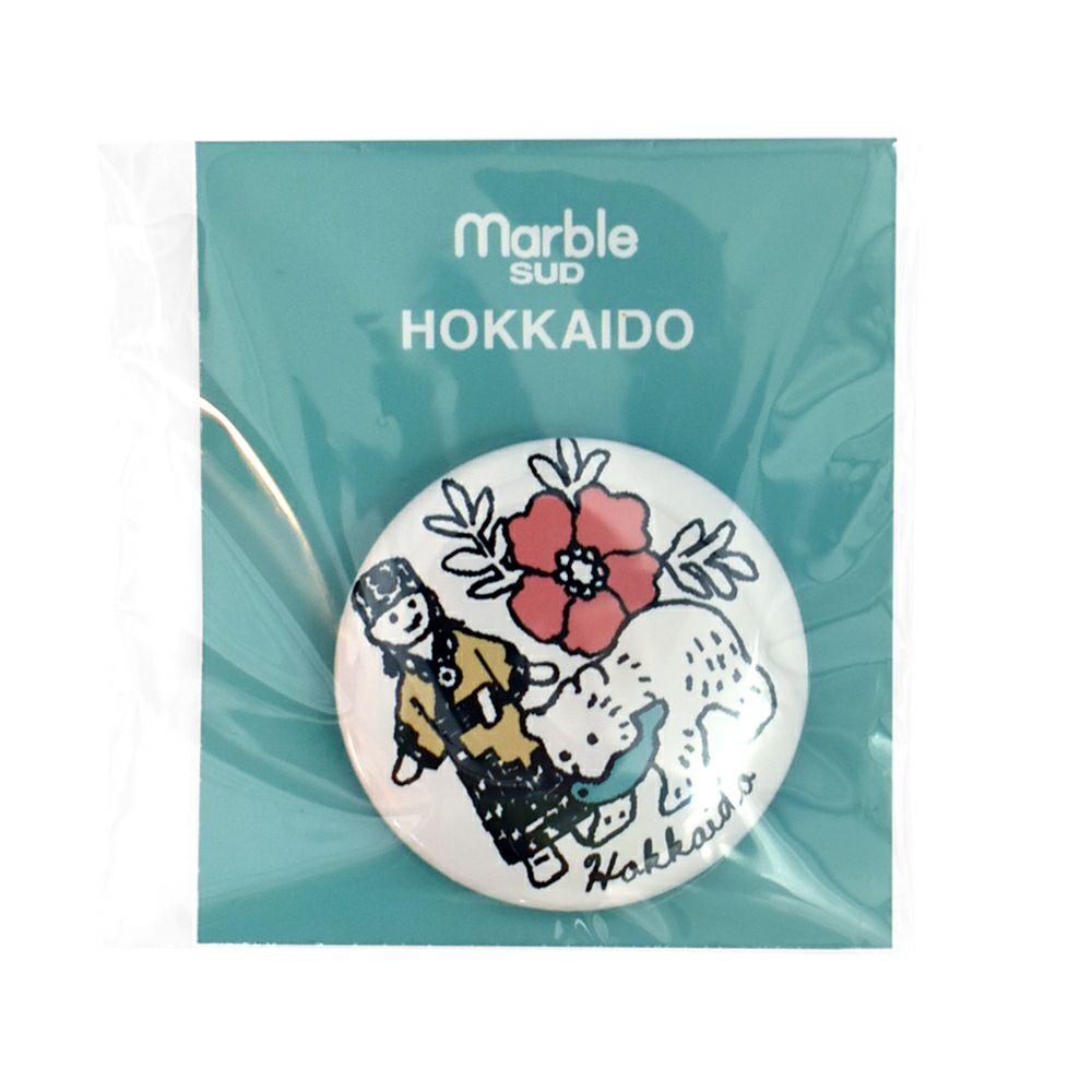 マーブルシュッド (marble SUD) ご当地 バッジ 全国 缶バッジ ご当地バッジ 47都道府県 北海道・東北・関東地方 09EA9990 01.Hokkaido
