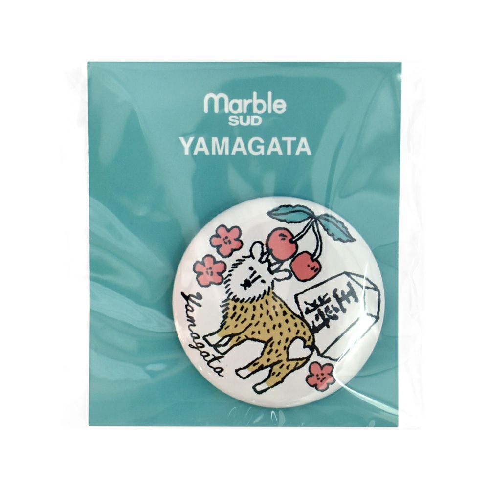 マーブルシュッド (marble SUD) ご当地 バッジ 全国 缶バッジ ご当地バッジ 47都道府県 北海道・東北・関東地方 09EA9990 06.Yamagata