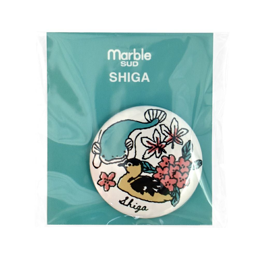マーブルシュッド (marble SUD) ご当地 バッジ 全国 缶バッジ ご当地バッジ 47都道府県 中部・近畿地方 09EA9990 25.Shiga