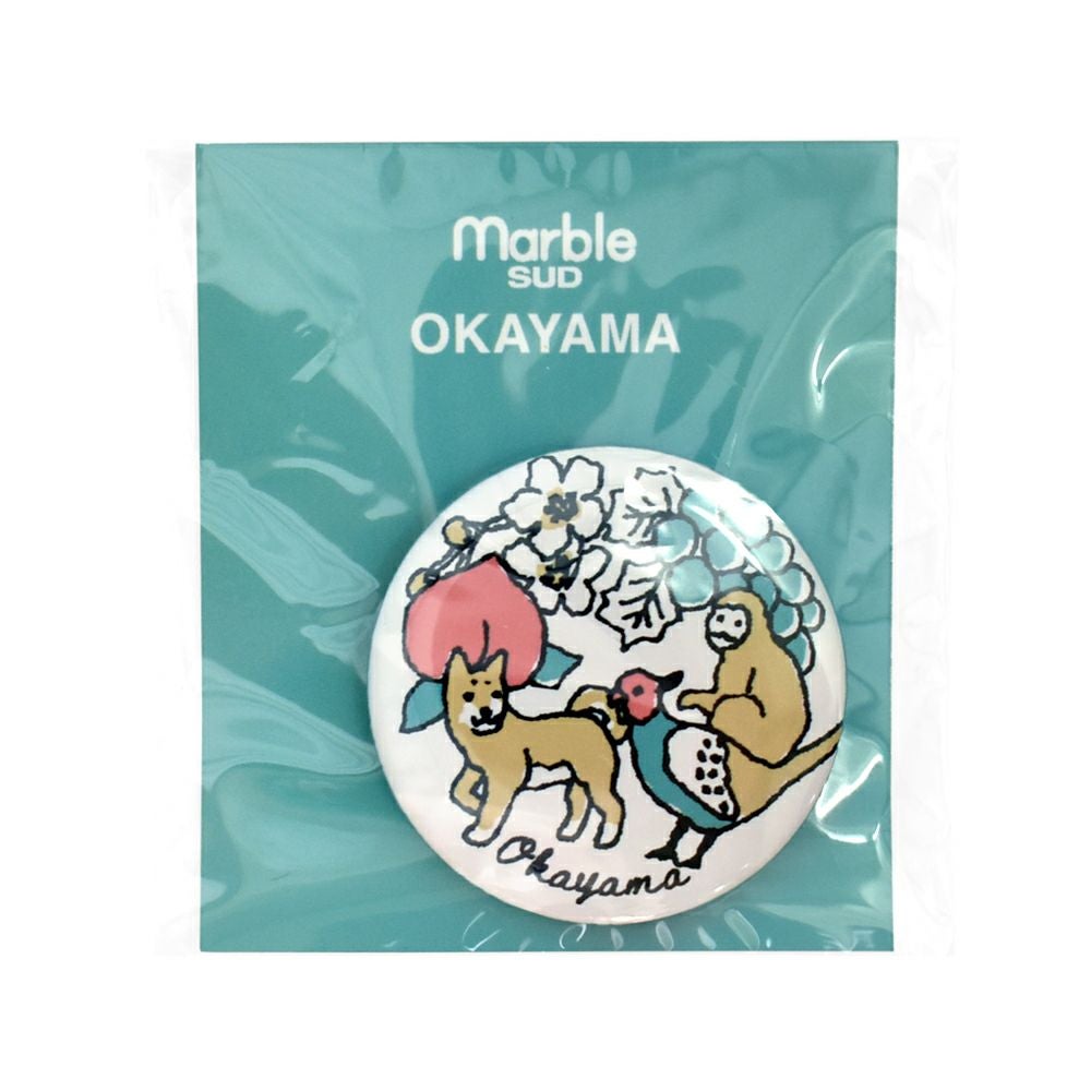 マーブルシュッド (marble SUD) ご当地 バッジ 全国 缶バッジ ご当地バッジ 47都道府県 中国・四国・九州地方 09EA9990 33.Okayama