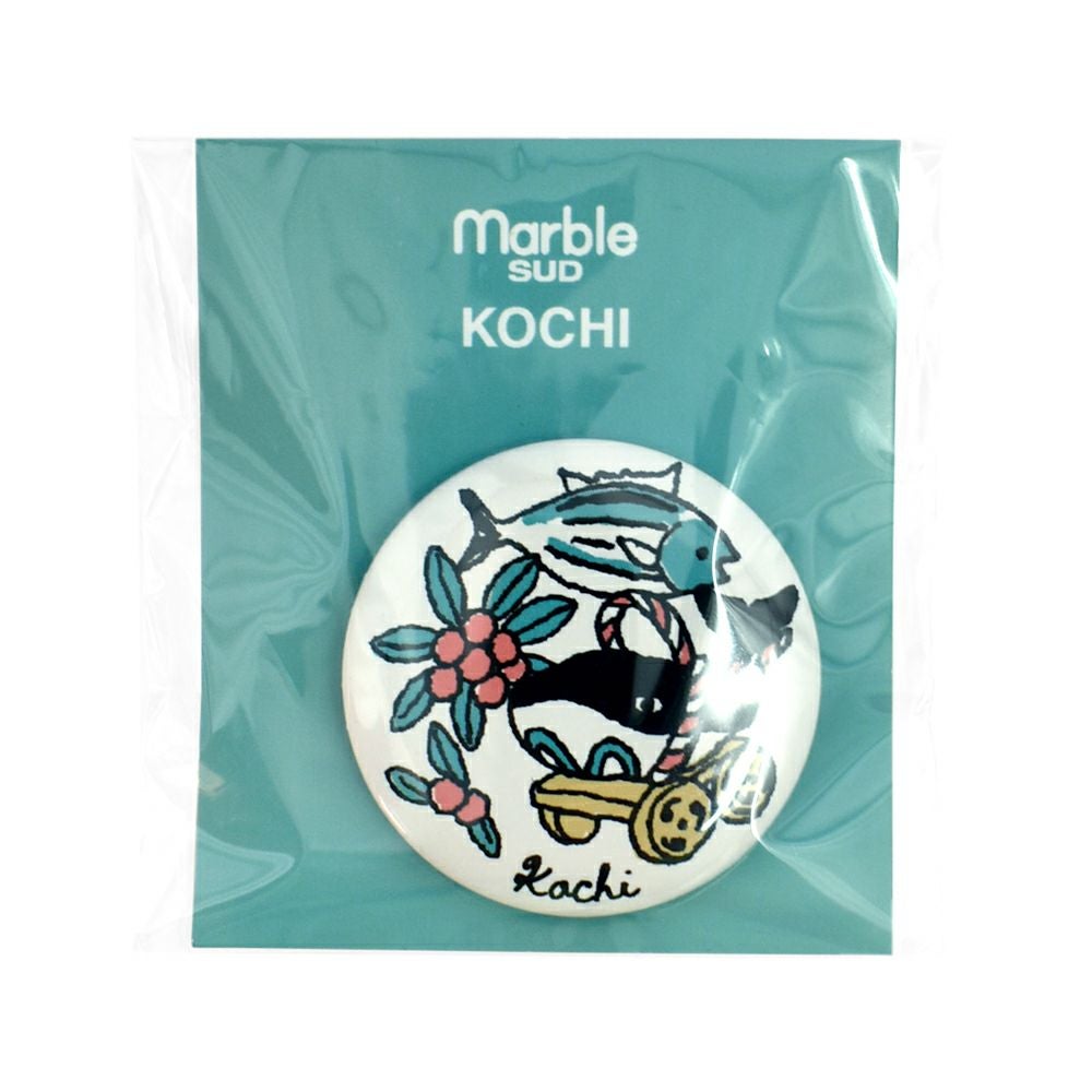 マーブルシュッド (marble SUD) ご当地 バッジ 全国 缶バッジ ご当地バッジ 47都道府県 中国・四国・九州地方 09EA9990 39.Kochi
