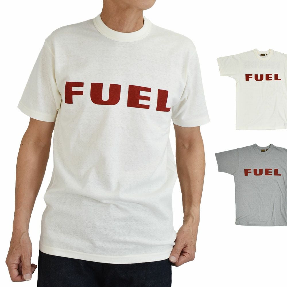 フリーホイーラーズ (FREEWHEELERS)-FUEL- FREEWHEELERS WOVEN LAVEL Vintage Style Light Weight Jersey 半袖プリントTシャツ 2535002