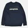 パタゴニア (PATAGONIA) メンズ ロングスリーブ キャスティング ロゴ レスポンシビリティー M's L/S Casting Logo Responsibili-Tee プリント長袖Tシャツ ロンT 37819 SMDB(Smolder Blue)