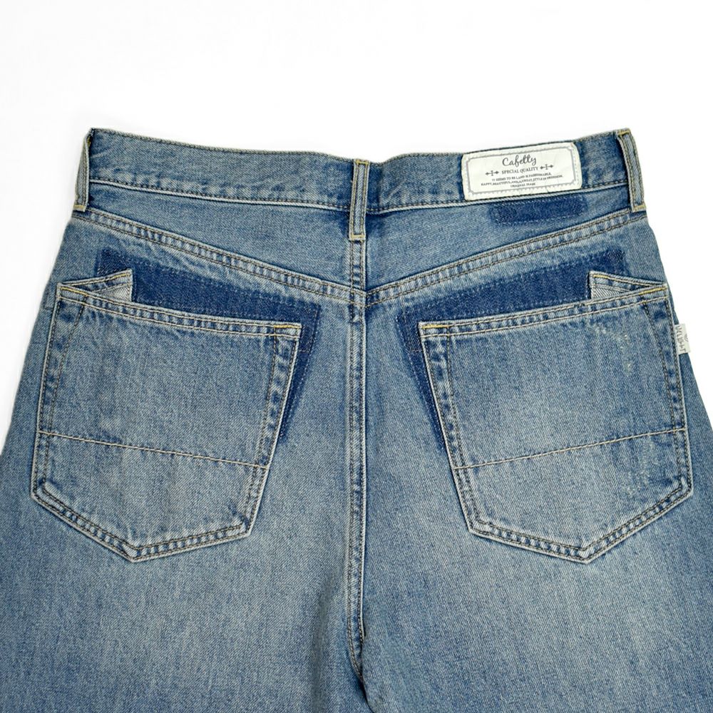 カフェッティ (Cafetty) こしばきリメイク デニムパンツ ジーンズ ジーパン CF-0598