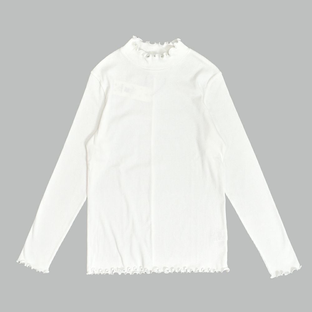 ポンデシャロン (PONT DE CHALONS) 【日本製】コットンテレコハイネックプルオーバー 長袖カットソー インナー 重ね着 22553712 10.オフホワイト