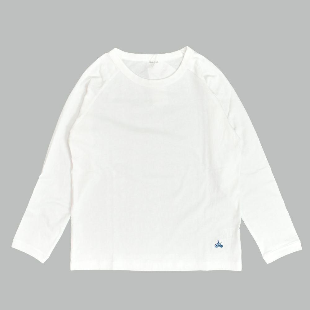 ブリスバンチ (Bliss bunch) ラグランTEE (長袖) 長袖Tシャツ 無地Tシャツ ラグランTシャツ ワンポイント刺繍 ロンT TBN1000-G 7-1.O/WHITE