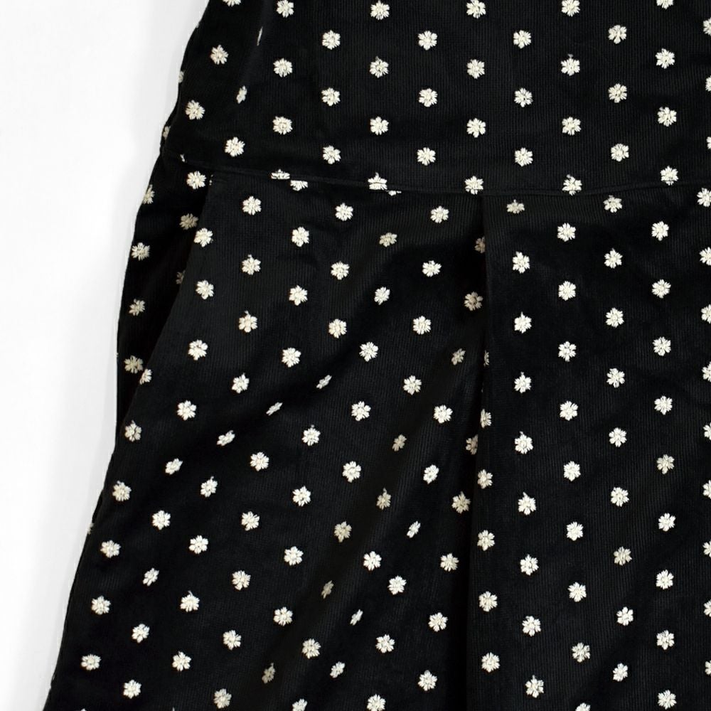 ポンデシャロン (PONT DE CHALONS) NEWコーデュロイ刺繍ワンピース 前