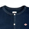 ダントン (DANTON) WOMEN'S DENIM COLLARLESS JACKET CREW NECK JACKT デニムジャケット ノーカラージャケット 襟なし DT-B0397DNS