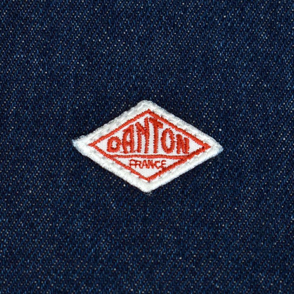 ダントン (DANTON) WOMEN'S DENIM COLLARLESS JACKET CREW NECK JACKT デニムジャケット ノーカラージャケット 襟なし DT-B0397DNS