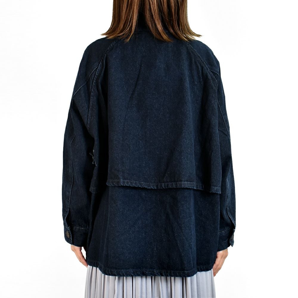 ケレン (KELEN) -KIKO- FLAP DESIGN MAO COLLAR DENIM JACKET デニムジャケット マオカラージャケット LKL25FJK2071