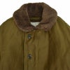 フリーホイーラーズ (FREEWHEELERS) NAVY DEPARTMENT JACKET, DECK,ZIP TYPE N-1 1940s MILITARY CLOTHING DARK KHAKI BEIGE：NXS1404 Original Jungle Cloth Paraffin Coating デッキジャケット アウター コート 2531001