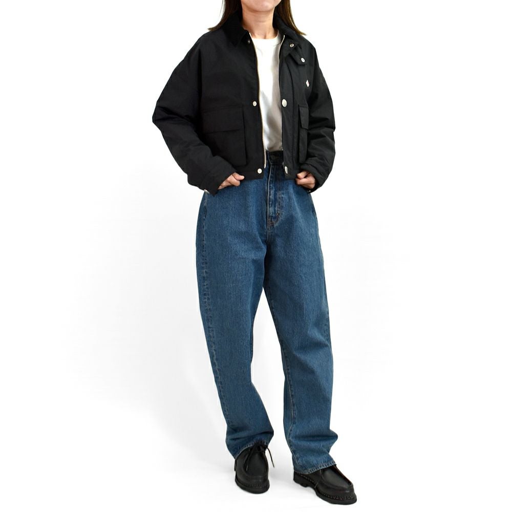 WOMEN'S NYLON TAFFETA SHORT JACKET ブラック DANTON/Women's Nylon Taffeta Short Jacket｜Daytona Park(FREAK'S