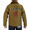 フリーホイーラーズ (FREEWHEELERS) 1944 U.S.M.C Marine Scout Bombing SQ932 -TEUFELHUND- TYPE N-1 1940s MILITARY CLOTHING NXS1404 Original Jungle Cloth Paraffin Coating DARK KHAKI BEIGE デッキジャケット アウター コート カスタム 2531002