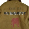 フリーホイーラーズ (FREEWHEELERS) 1944 U.S.M.C Marine Scout Bombing SQ932 -TEUFELHUND- TYPE N-1 1940s MILITARY CLOTHING NXS1404 Original Jungle Cloth Paraffin Coating DARK KHAKI BEIGE デッキジャケット アウター コート カスタム 2531002