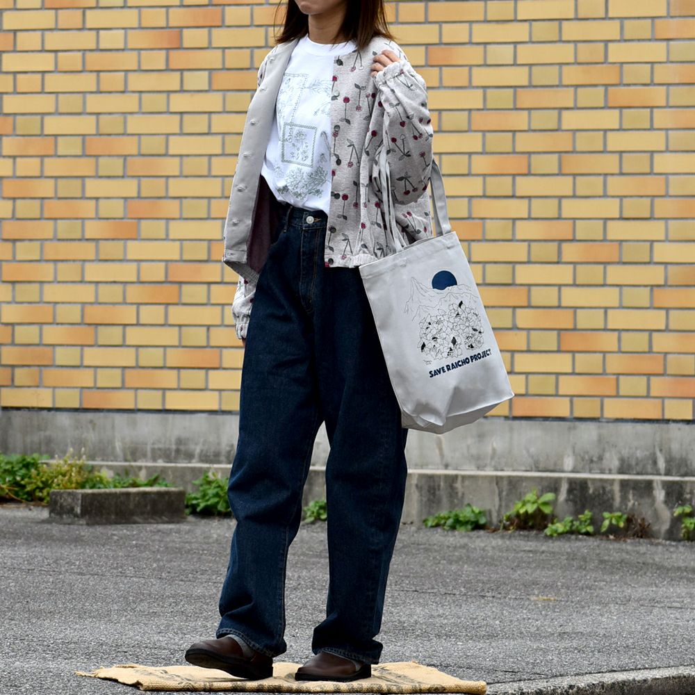 マーブルシュッド (marble SUD) frame flower L/S Tシャツ 刺繍長袖T